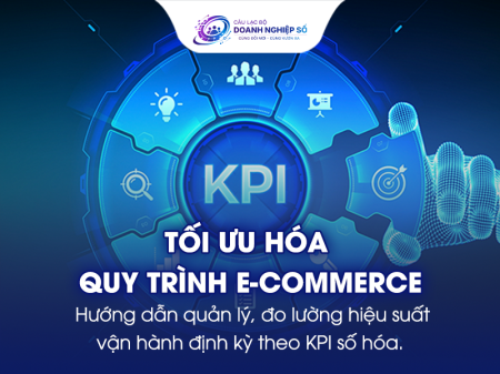 Tối ưu hóa quy trình E-Commerce và hướng dẫn quản lý, đo lường hiệu suất vận hành định kỳ theo KPI số hóa.